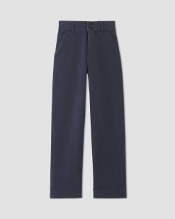 Alternative view of The Organic Wide-Leg Pant | Navy