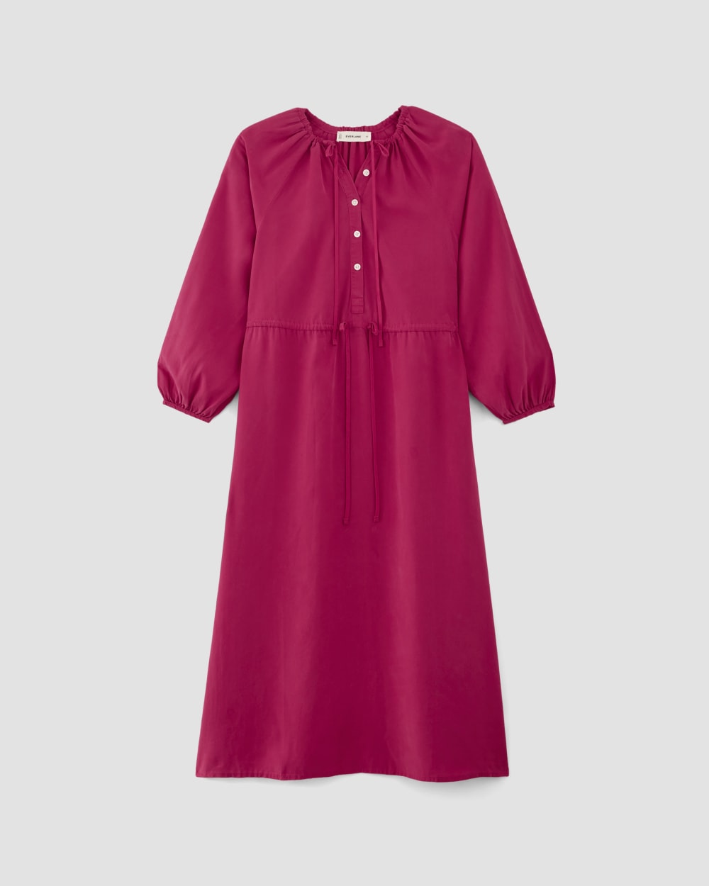 The TENCEL™ Gathered Maxi Dress | Red Currant - Image 2