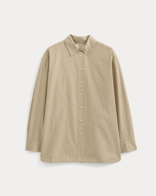 Alternative view of The Boyfriend Shirt in Ultrasoft Cotton | Tiger's Eye / Optic White