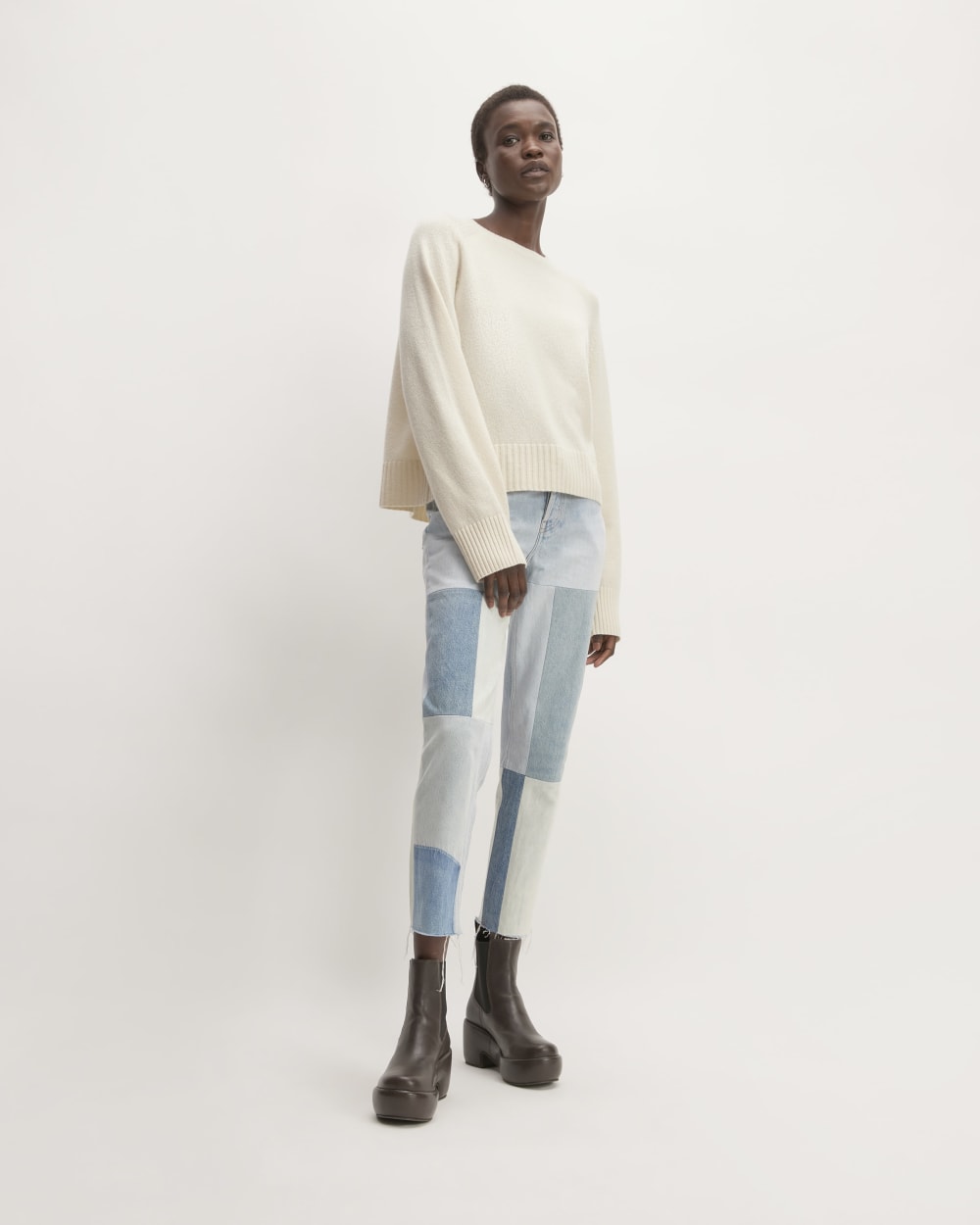 The '90s Cheeky® Mended Jean | Patched Indigo | 26.5 Inseam