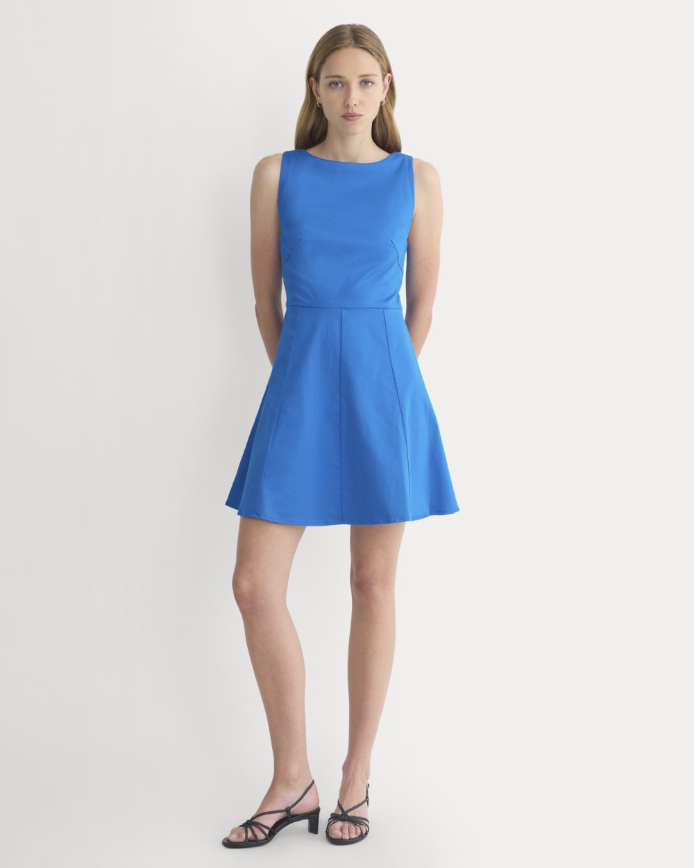 Seamed Open-Back Mini Dress | Imperial Blue