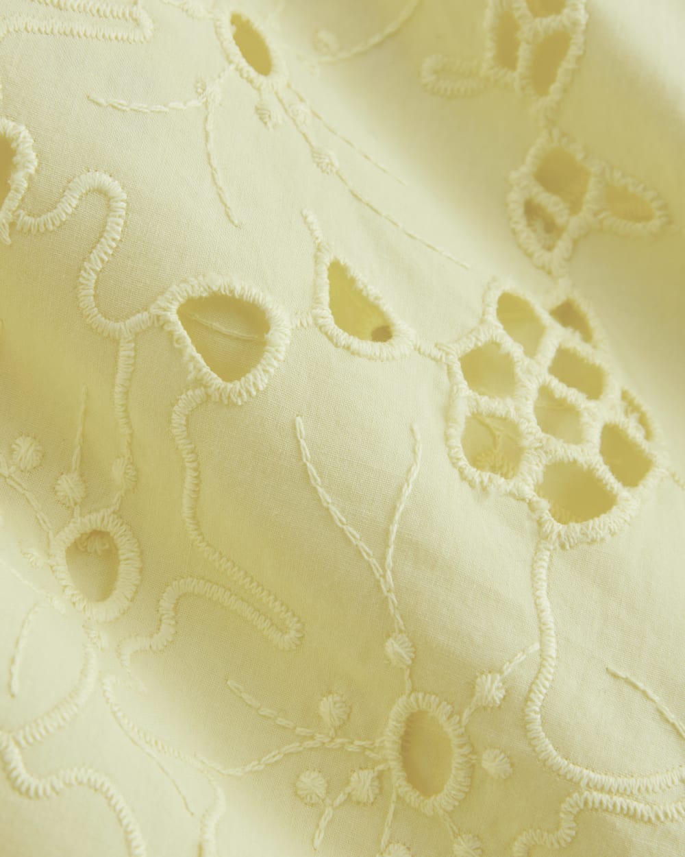 The Eyelet Camp Shirt | Light Yellow - Image 6