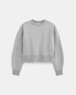 Alternative view of Luxe Fleece Sweatshirt | Heathered Grey