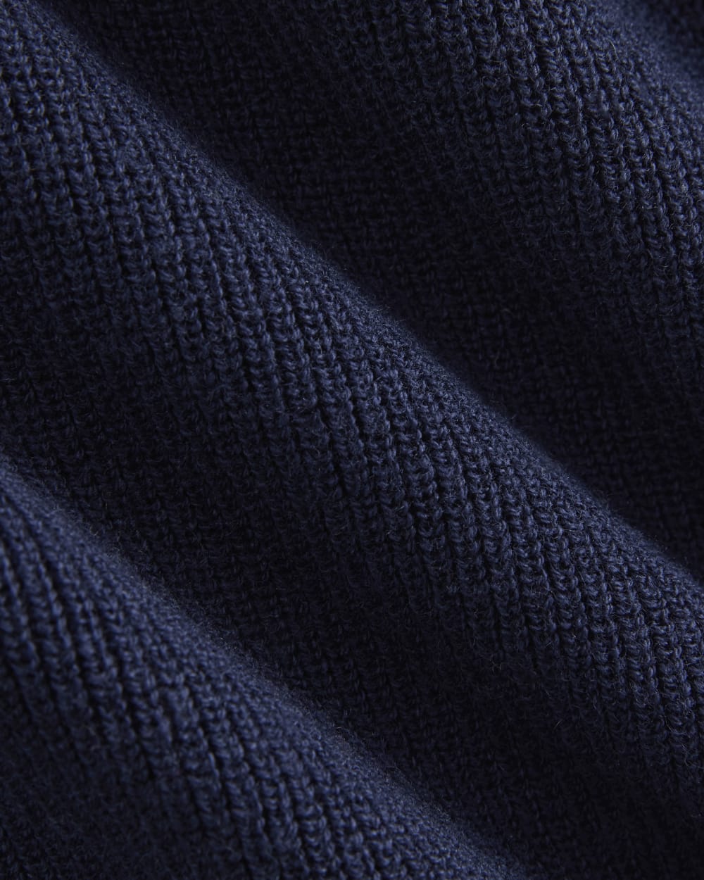 Relaxed V-Neck Vest in Cotton Merino | Navy - Image 5