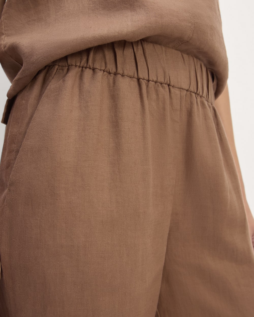 The Linen Easy Pant | Carob Brown - Image 4