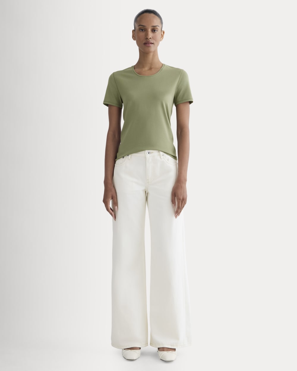 The Form Tee | Lichen Green - Image 3
