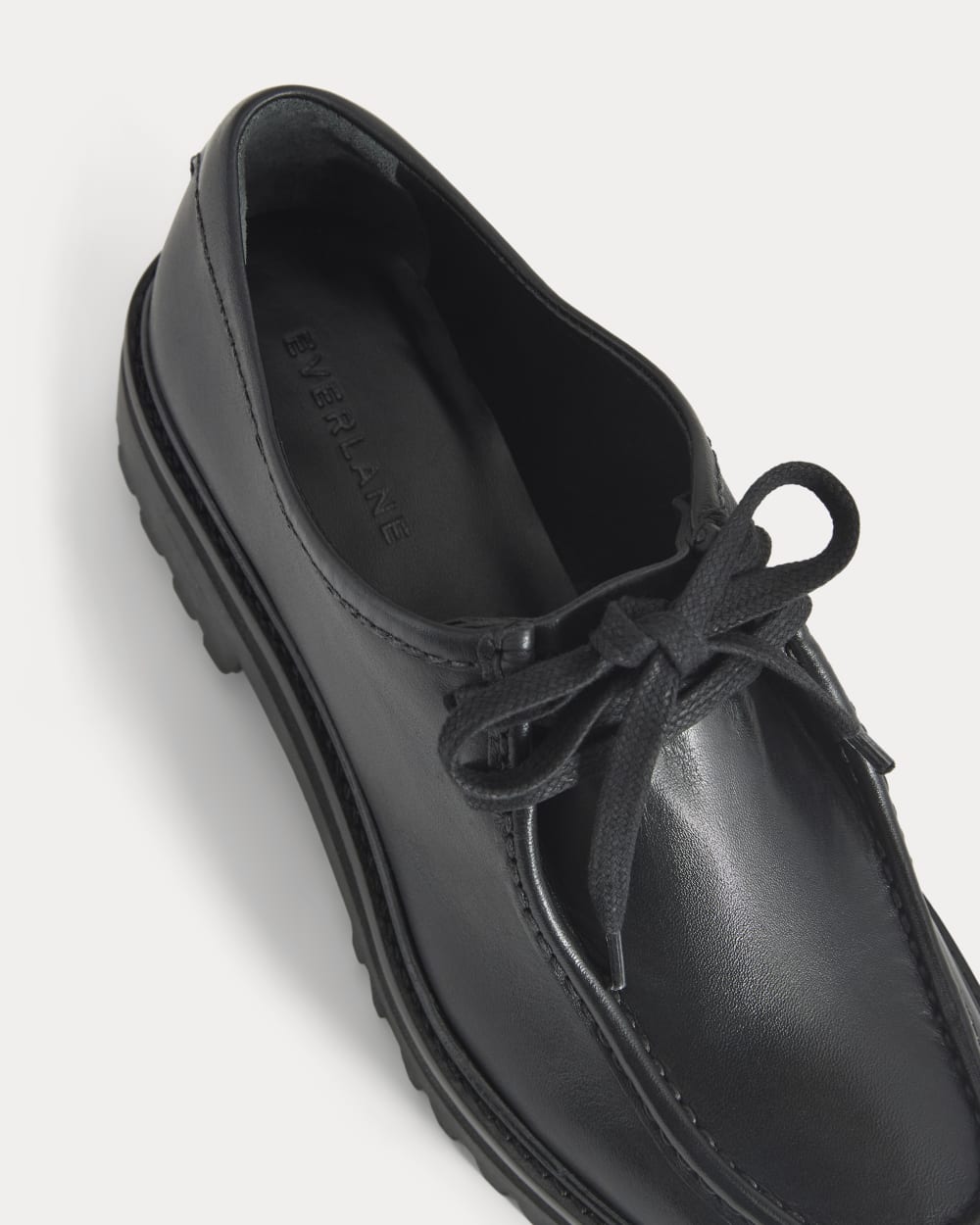 Leather Lug Chukka | Black - Image 7