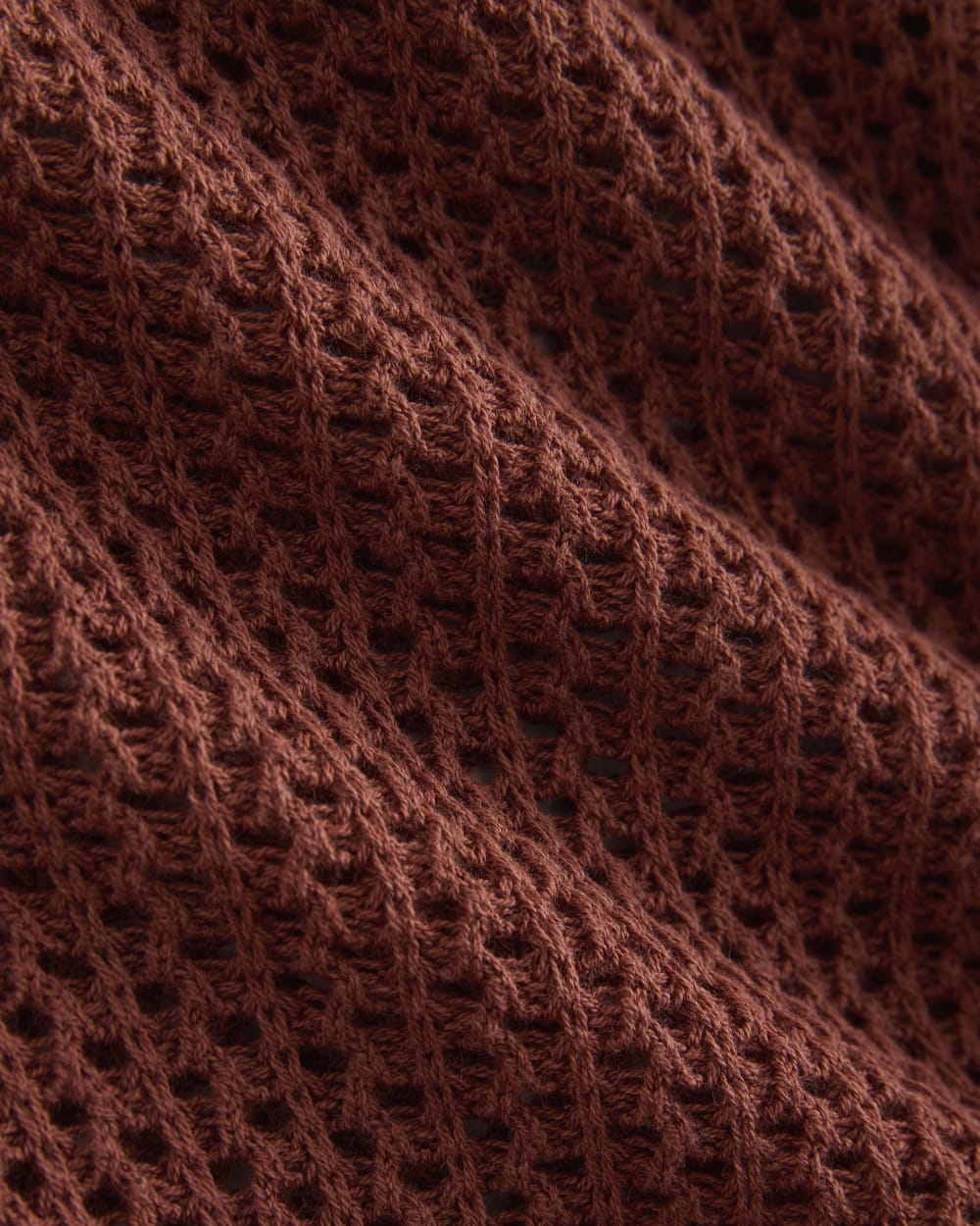 Lace-Knit Cardigan | Henna Red - Image 6