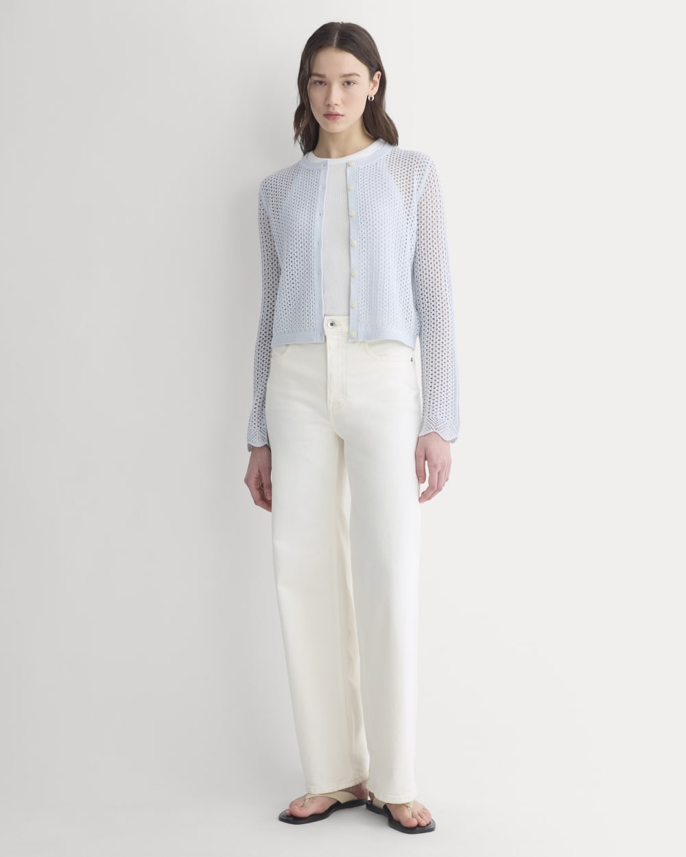 Lace-Knit Cardigan | Skywriting - Image 3