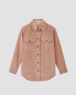 Alternative view of The Corduroy Oversized Shirt Jacket | Blush Pink