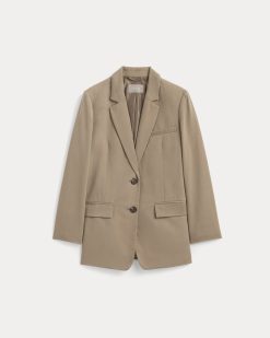 Alternative view of The Oversized Blazer in Buttersmooth | Ash Brown