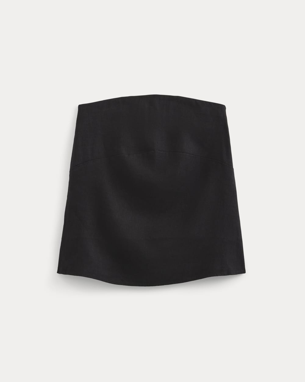 Tube Top in Stretch Linen | Black - Image 4