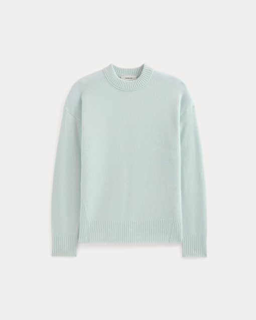 Alternative view of Cashmere Boyfriend Sweater | Chalk Blue