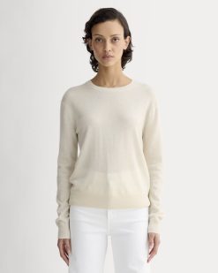 The Classic Crew in Cashmere | Bone