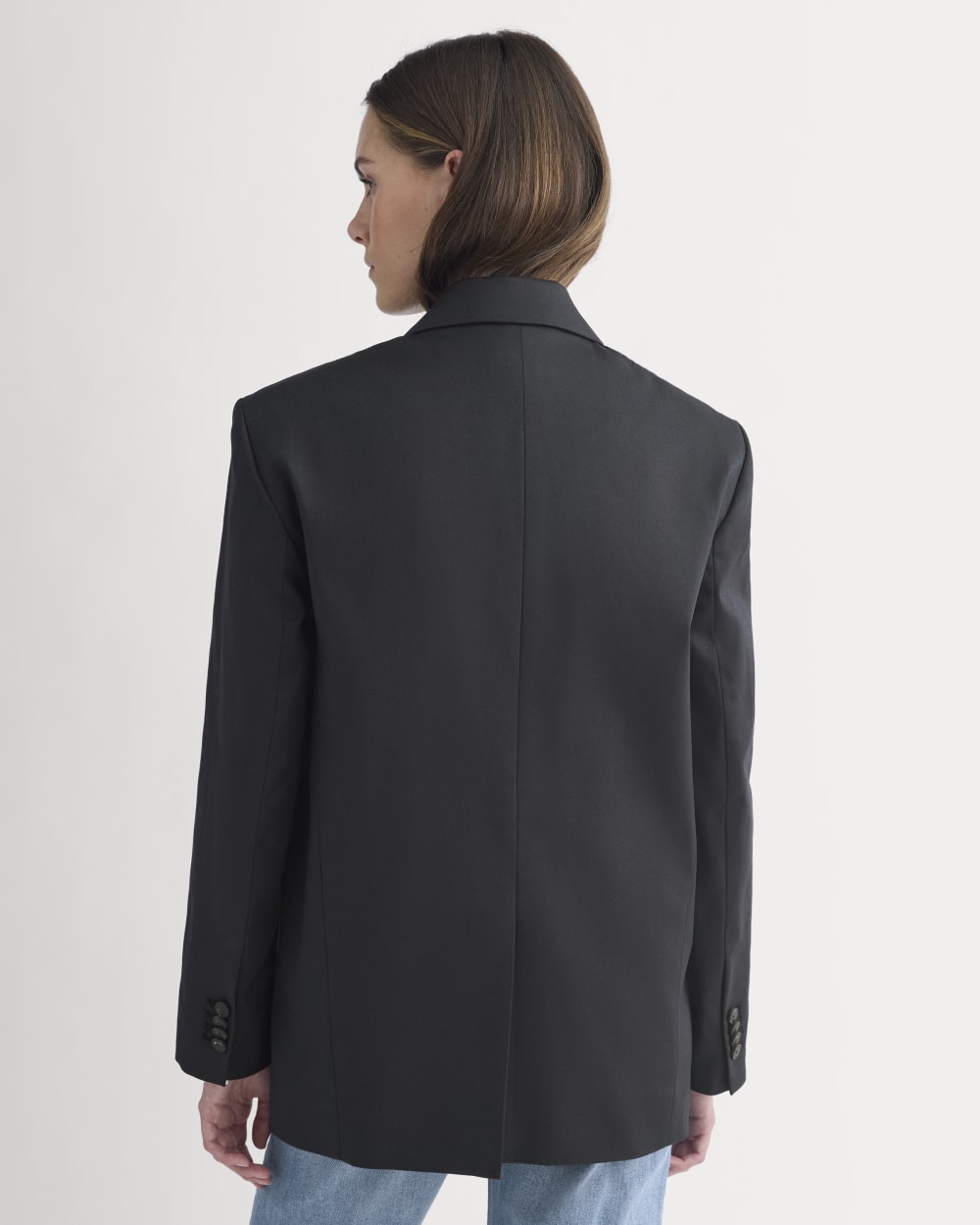 Tailored Drape Blazer | Black - Image 5