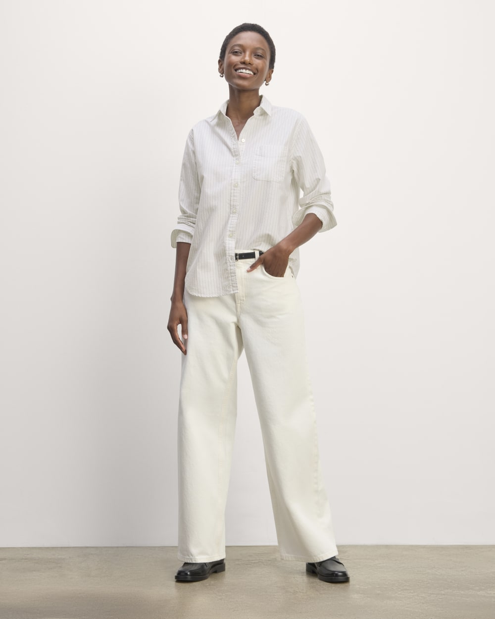 The Must-Have Oxford Shirt | White / Black - Image 3