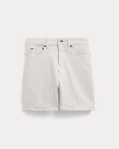 Alternative view of The A-Line Denim Short | White