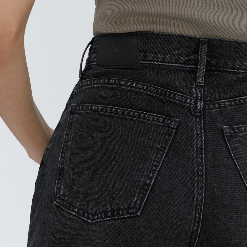 The A-Line Denim Short | Storm Black - Image 4