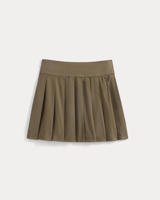 Alternative view of Utility Pleated Mini Skirt | Olive