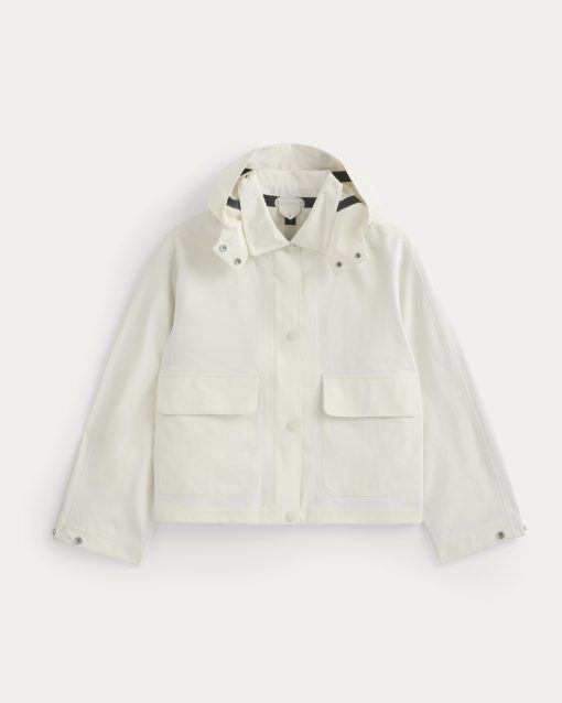 Alternative view of Re:Cycled Nylon Barrel Jacket | Bone