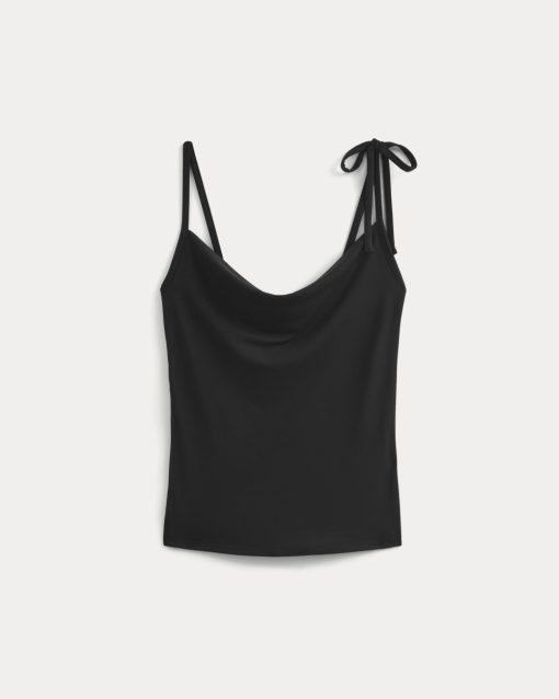 Alternative view of Tie-Shoulder Tank | Black