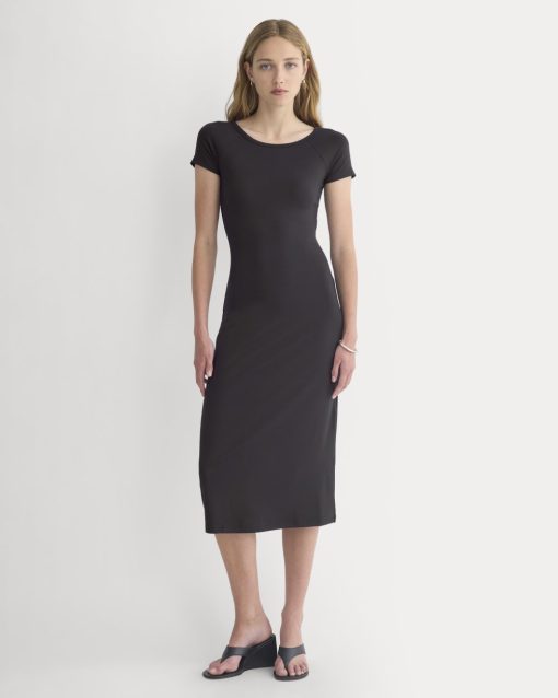 Raglan Midi Dress | Black