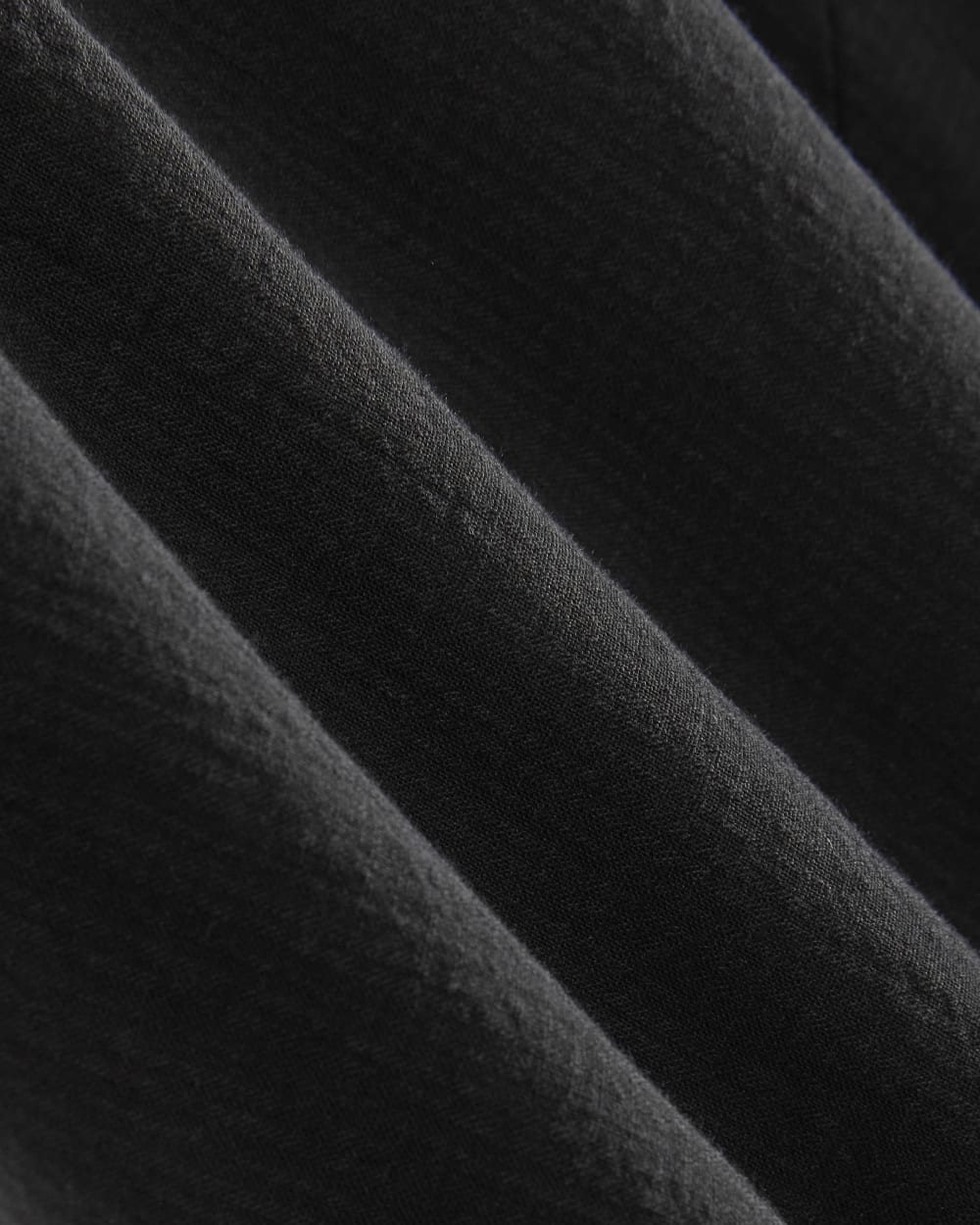 The Gauze Tie-Front Shirt | Black - Image 6