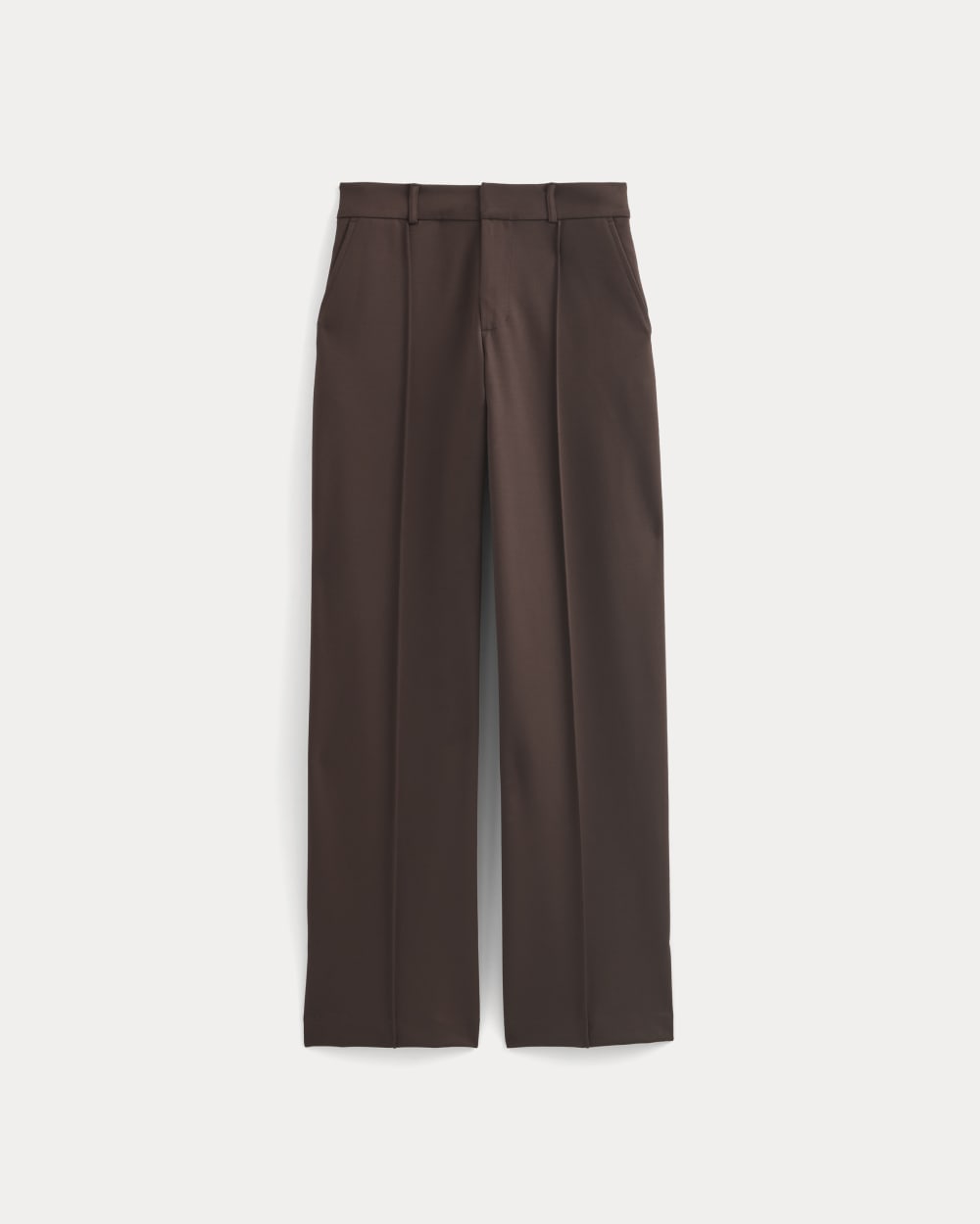 Ponte Wide-Leg Trouser | Dark Chocolate - Image 2