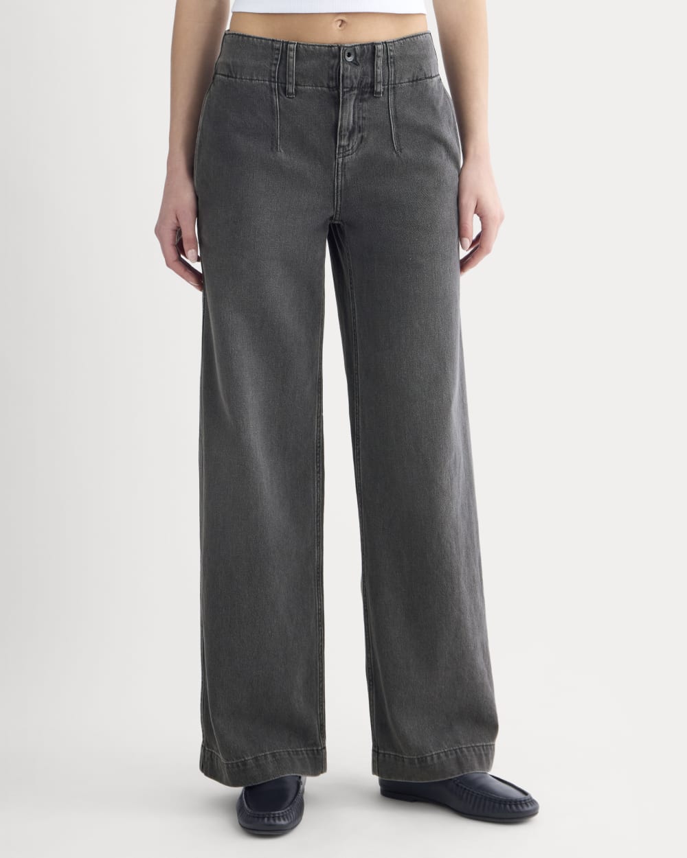 The Mid-Rise Trouser Jean | Black - Image 3