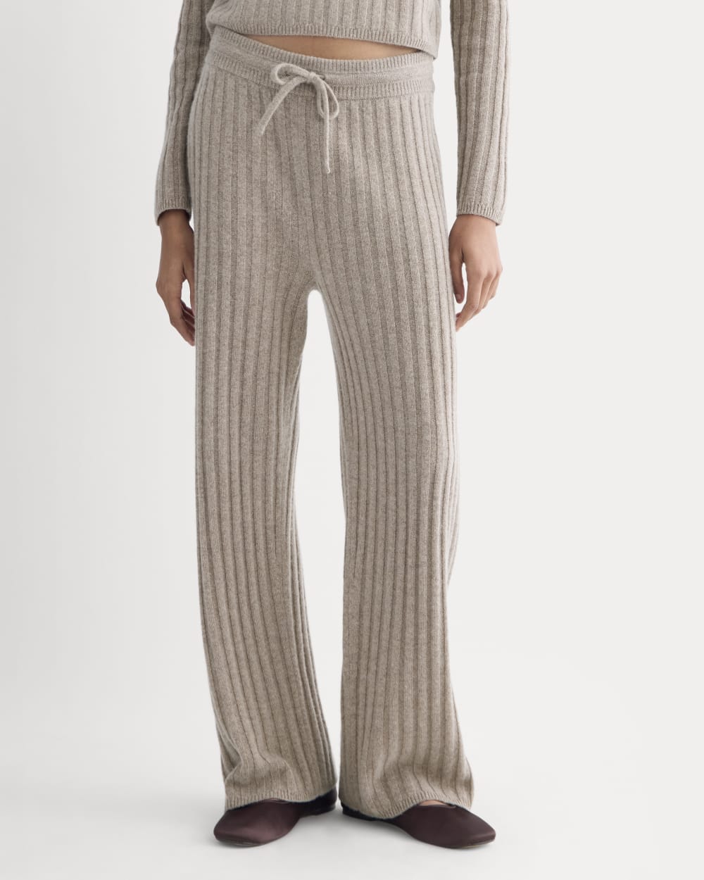 Straight-Leg Pant in Wool Cashmere | Oatmeal - Image 4