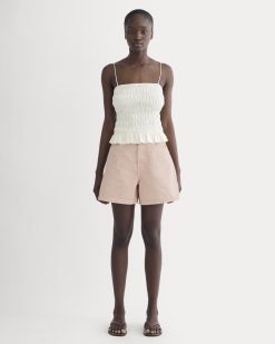 The A-Line Denim Short | Garment-Dyed Pink