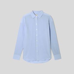 Alternative view of The Must-Have Shirt in Washable Silk | Periwinkle