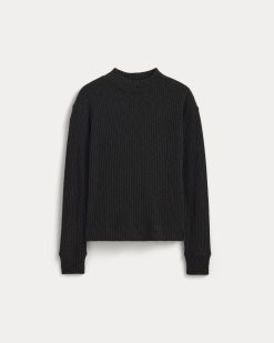 Alternative view of The Cozy Rib Funnel-Neck | Black