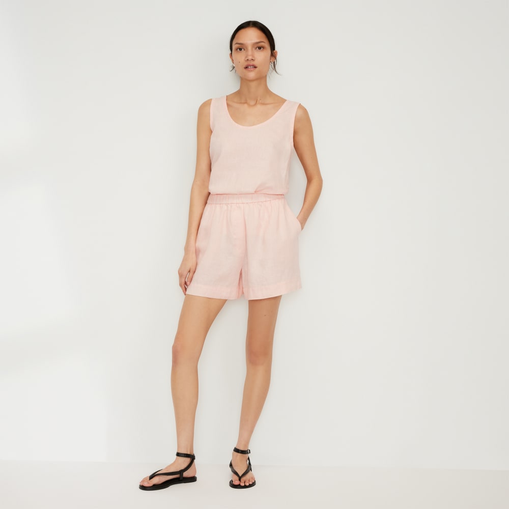 The Scoop Tank in Linen | Petal Pink - Image 6