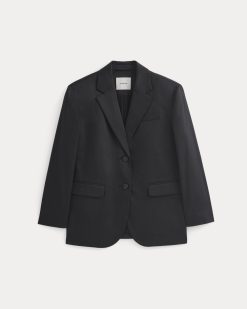 Alternative view of Tailored Drape Blazer | Black