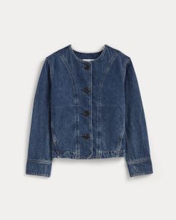 Alternative view of The Denim Barrel Jacket | Deep Atlantic