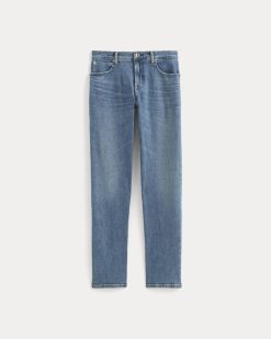Alternative view of Selvedge Straight Jean | Mid Indigo Wash