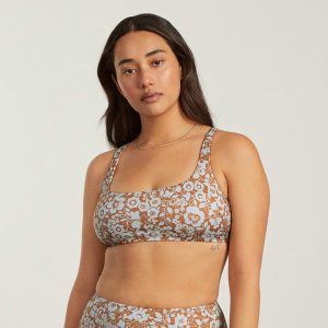 Alternative view of The Square-Neck Bikini Top | Honey Floral
