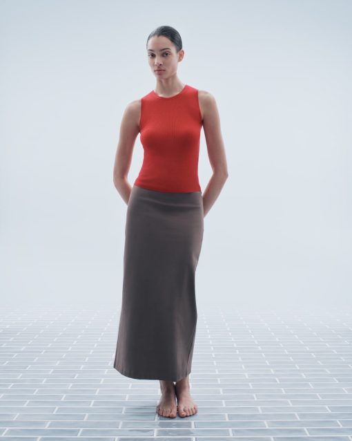 Alternative view of The Dream Maxi Skirt | Deep Taupe