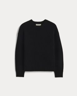 Alternative view of The Cocoon Crew in Wool Cashmere | Black