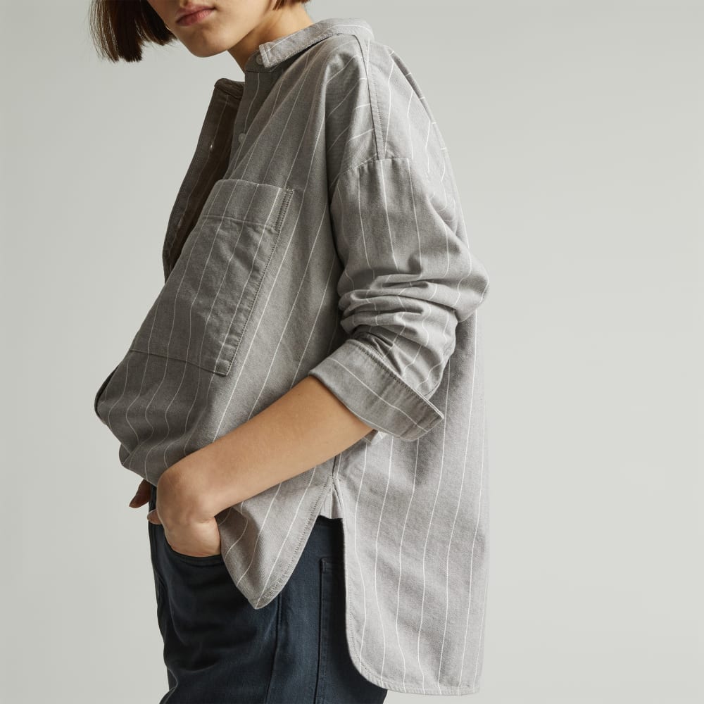 The Boxy Oxford | Chocolate Brown / White - Image 5
