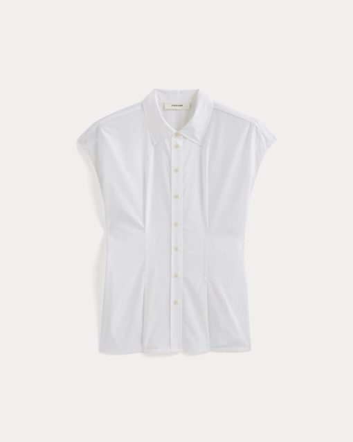 Alternative view of Muscle Shirt in Lightweight Cotton | White