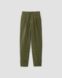Alternative view of The Everlane x Marques' Almeida Canvas Oversized Barrel Pant | Deep Moss Green