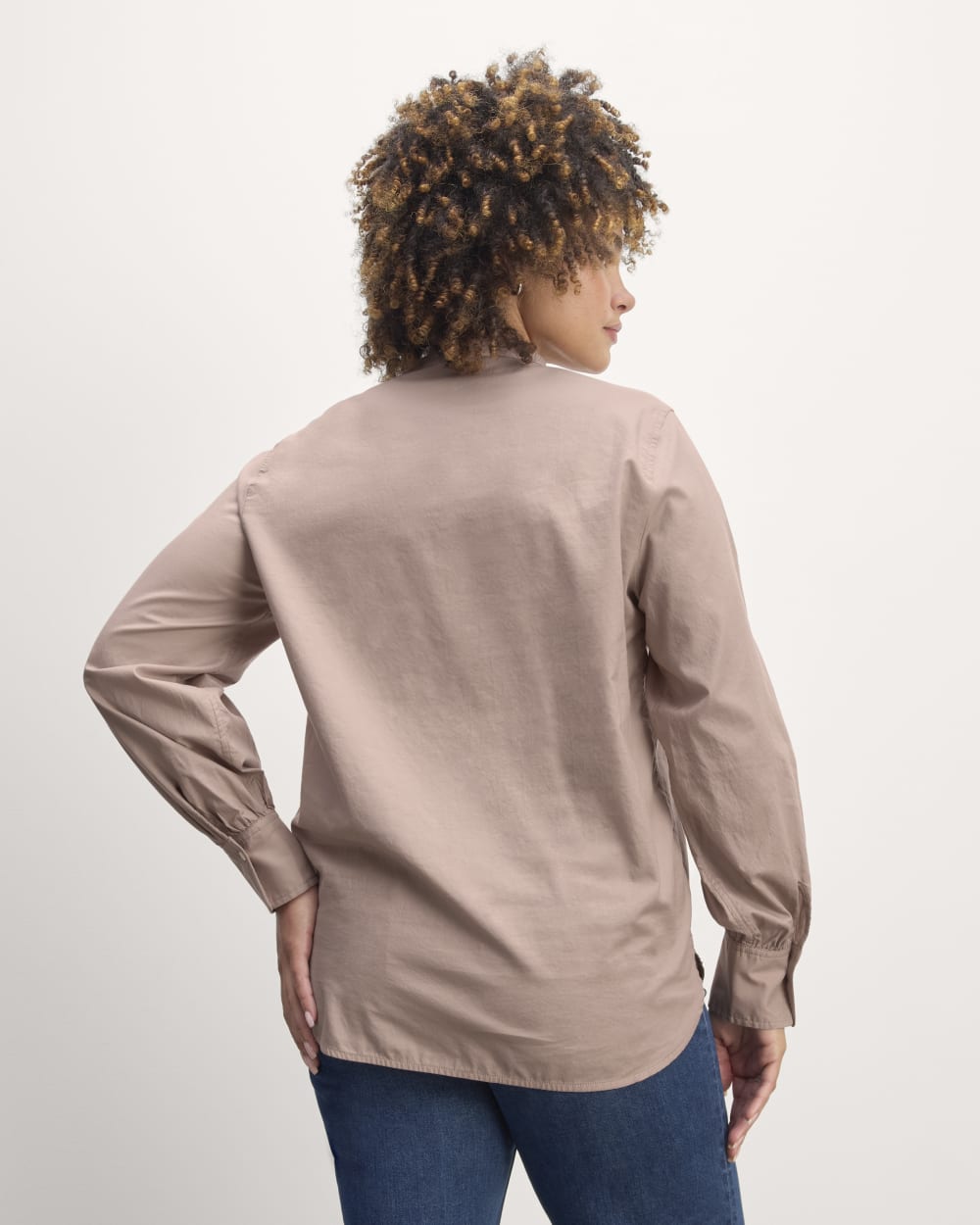 The Henley Shirt in Silky Cotton | Dusty Rose - Image 6