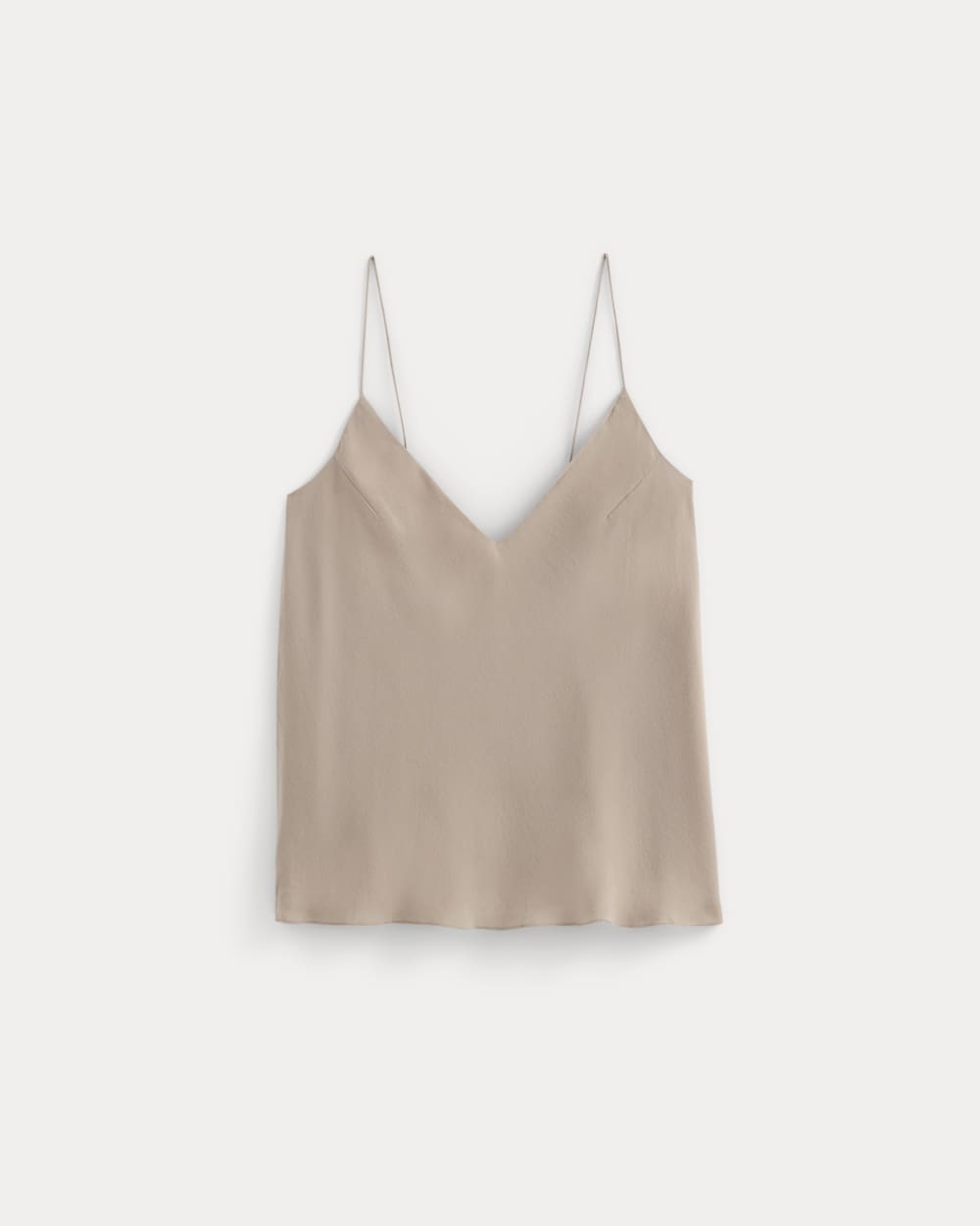 The Tie Back Cami in Washable Silk | Burnt Sugar - Image 2