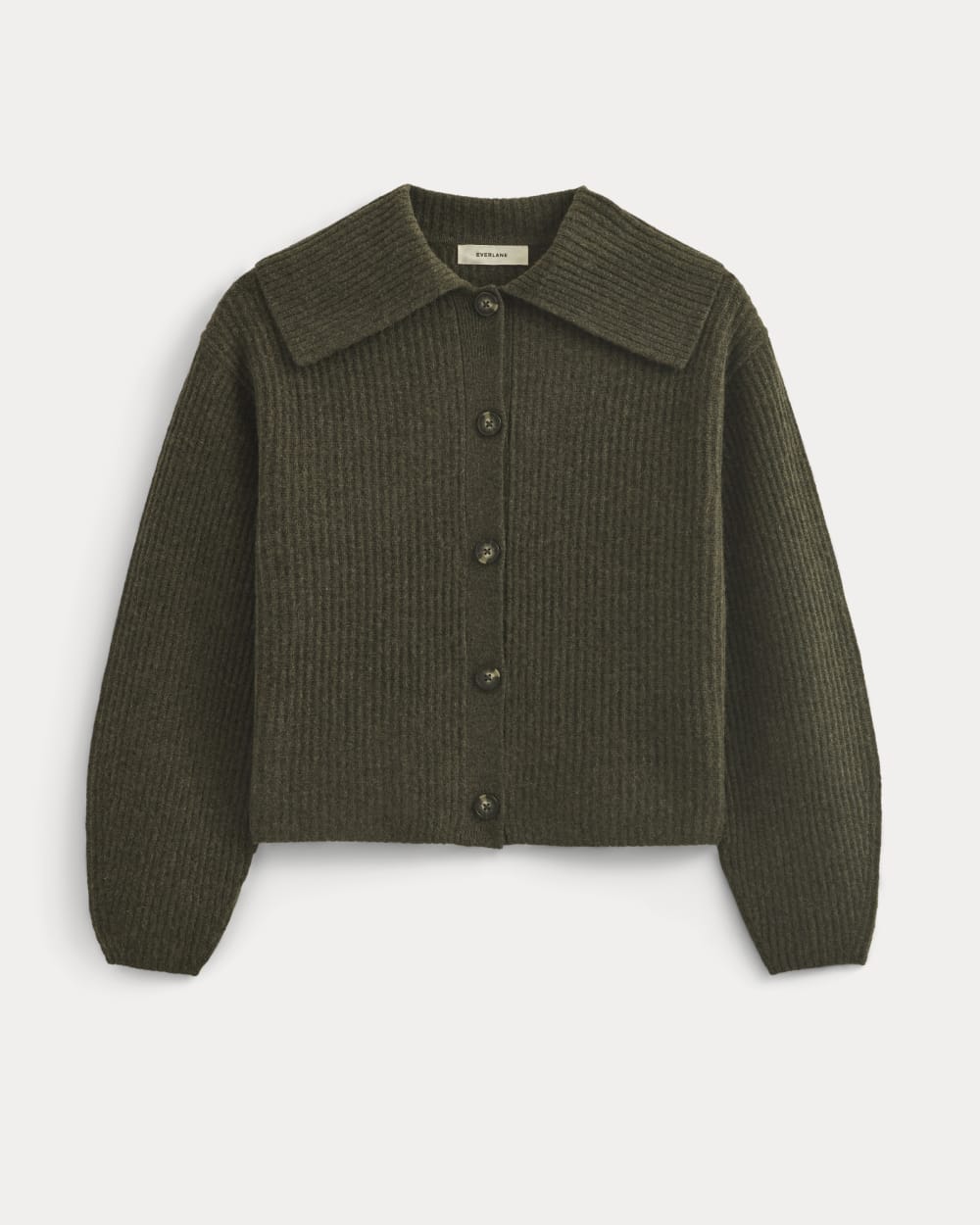 Fisherman Cardigan in Wool Cashmere | Heather Beech - Image 2