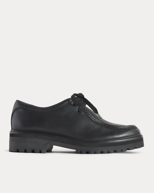Leather Lug Chukka | Black