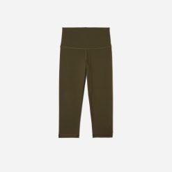 The Perform Cropped Legging | Dark Olive