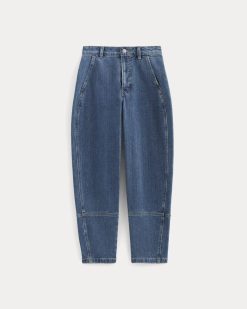 Alternative view of The Utility Barrel Jean | New Blue | Regular