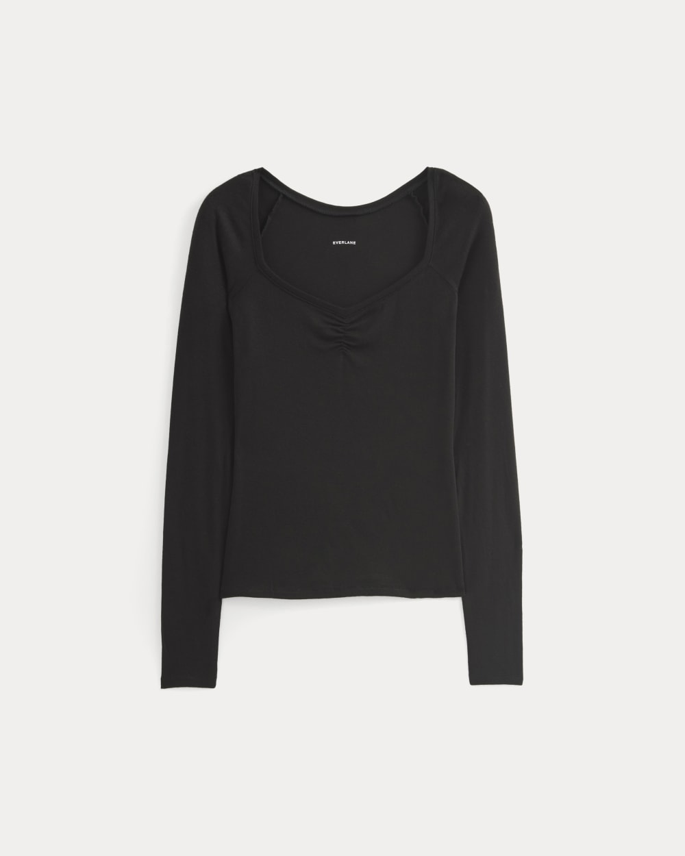 Sweetheart-Neck Top in Butterluxe | Black - Image 2